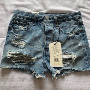 Levi’s 501 High Rise Denim Shorts